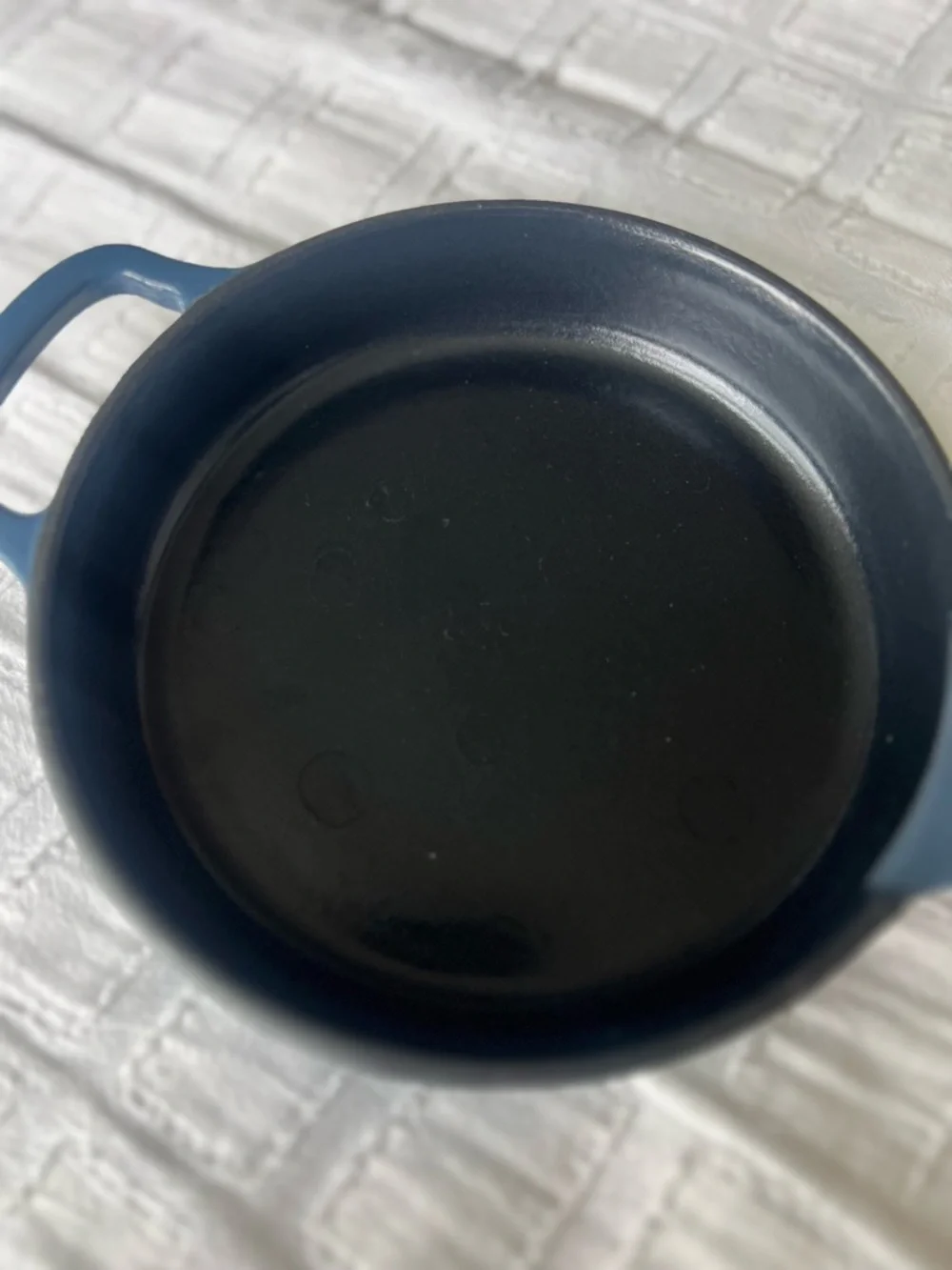 Our Place Tiny Cast Iron Always Pan Blue Salt Enameled Cast Iron